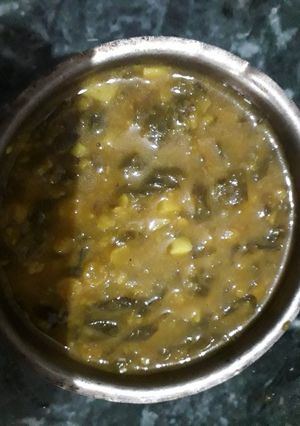 A picture of Palak Chana Dal.