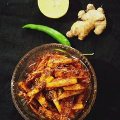 A picture of Instant Carrot Pickle.