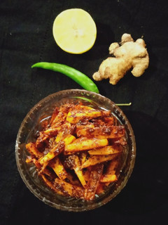 A picture of Instant Carrot Pickle.