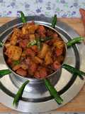 Carrot and radish green chilli pickle
