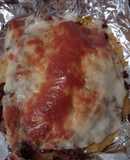 Yaroa de plátano maduro y carne de res