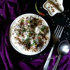 Sabudana dahi vada A picture of Sabudana dahi vada.