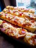 Chicken & Smoked Beef Long Pizza🍕