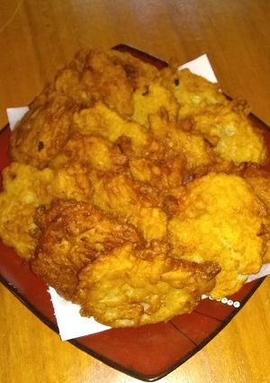 Una foto de Panqueques fritos de manzana