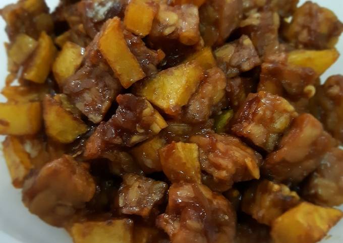 Resep Tempe Kentang Kecap