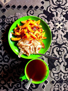 Peppered chips da Shayin Goruba ainihin hoton girkin