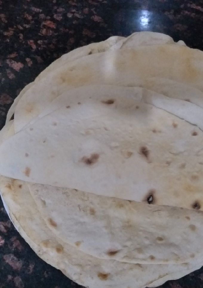 صورة لوصفة خبز تورتيلا 👌👌 للشاورما 🌯🌯