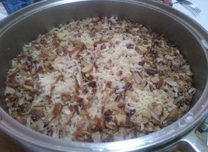 Una foto de Arroz almendrado