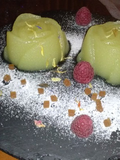 Una foto de Rosas de compota de manzana