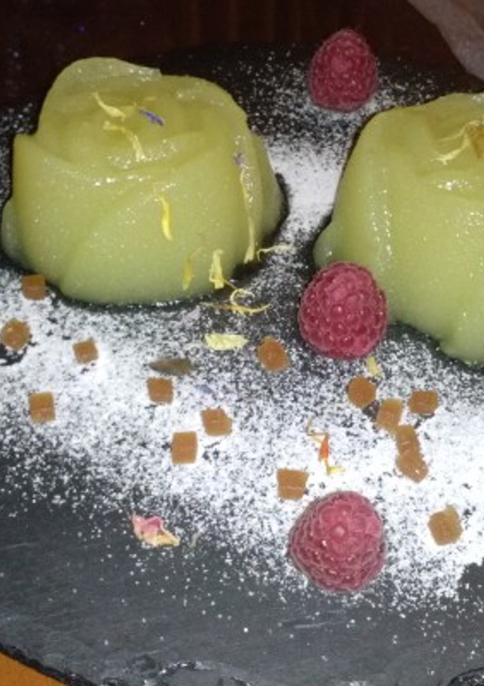 Una foto de Rosas de compota de manzana