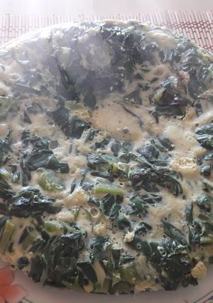 Una foto de Tortilla de acelga