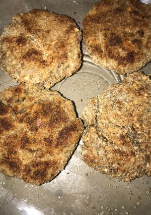Una foto de Hamburguesa de lenteja al horno