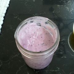 A picture of Berry banana smoothie.
