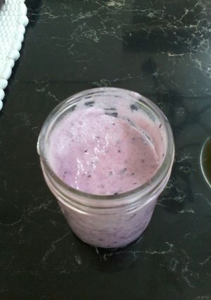 A picture of Berry banana smoothie.