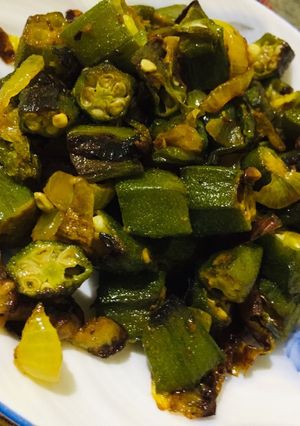 A picture of Simple bhindi fry.
