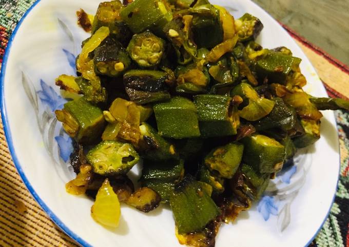 Simple Bhindi Fry Recipe By Faiza Asif Cookpad