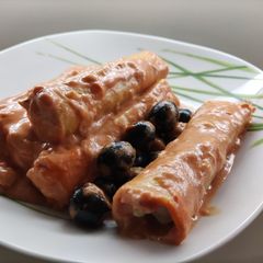 A picture of Chicken cannelloni.