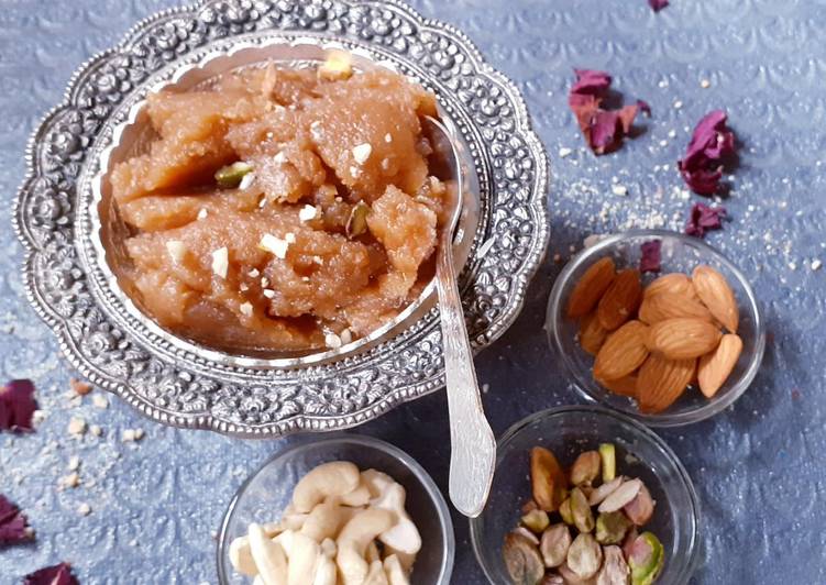 How to Make Quick Aate ka Halwa(kadah prasad)