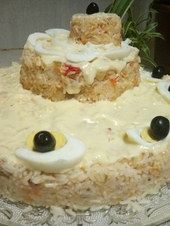 صورة لوصفة سلطة الارز 😋😋
