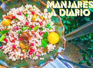 Una foto de Tapenade Griego Con Cuscus Israeli