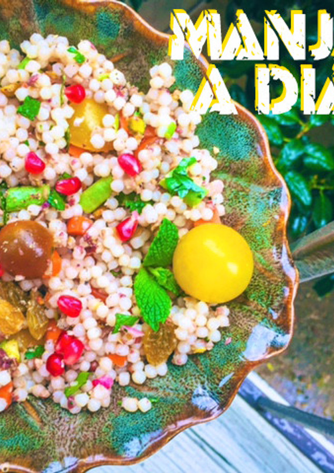 Una foto de Tapenade Griego Con Cuscus Israeli