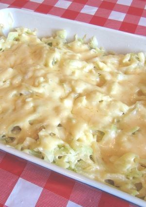 Фото Запечённая капуста «Нежная» с яйцами и сыром.
