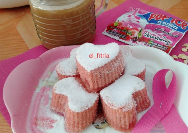 Resep masakan 37. Pop Ice Strawberry Oatmeal Cake | Cara Buat 37. Pop Ice Strawberry Oatmeal Cake Yang Enak Dan Lezat