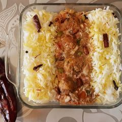 A picture of Aloo Kofta Biryani.