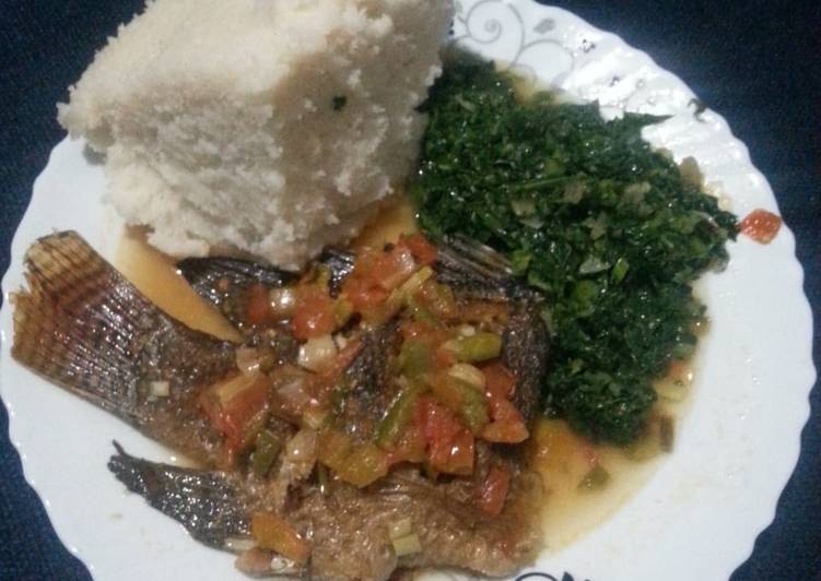 Ugali+fish