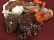 A picture of deer meat roast
