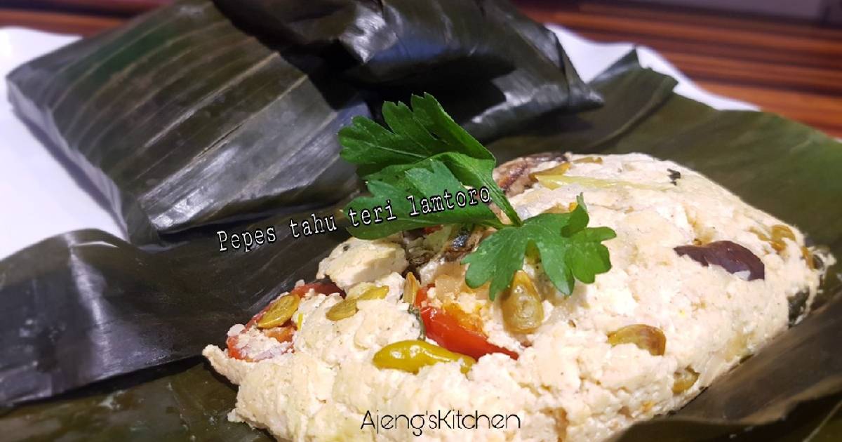 Resep Pepes tahu ikan teri lamtoro, Ala Nyi Iteung oleh ...