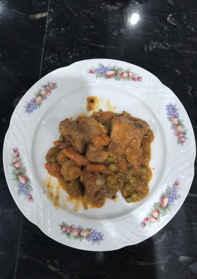 Una foto de Costillas de cerdo en salsa