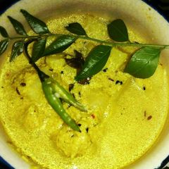 A picture of Kalaunji Wale dahi ke aloo.