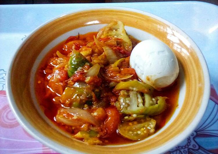 Easiest Way to Make Award-winning Spicy Garden Egg Sauce Cooking Basics for Newbies