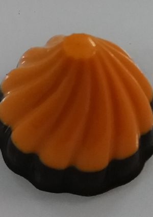 A picture of Choco orange chocolate modak.