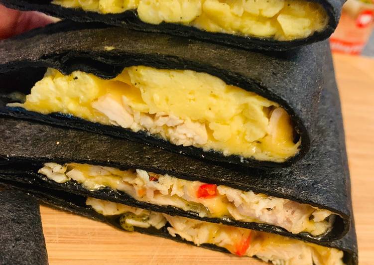 Step-by-Step Guide to Make Favorite Chilli Chicken Cheese and Egg Wraps