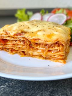 Egyszerű olasz lasagne recept fotója