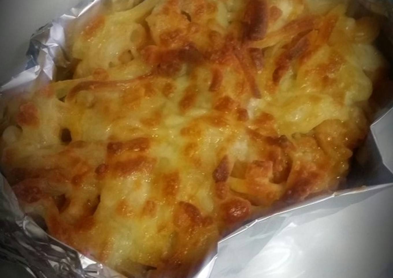Baked macaroni beef and cheese