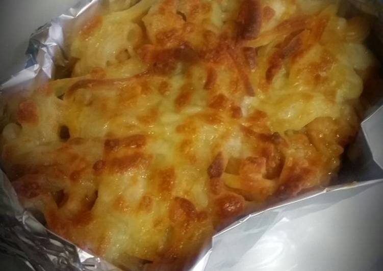 Resep Baked macaroni beef and cheese Super Enak