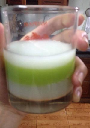 Hình của món Rau câu 2 màu ngọt thanh.