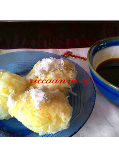 Foto resep Selada gumbili (singkong parut kuah gula merah)