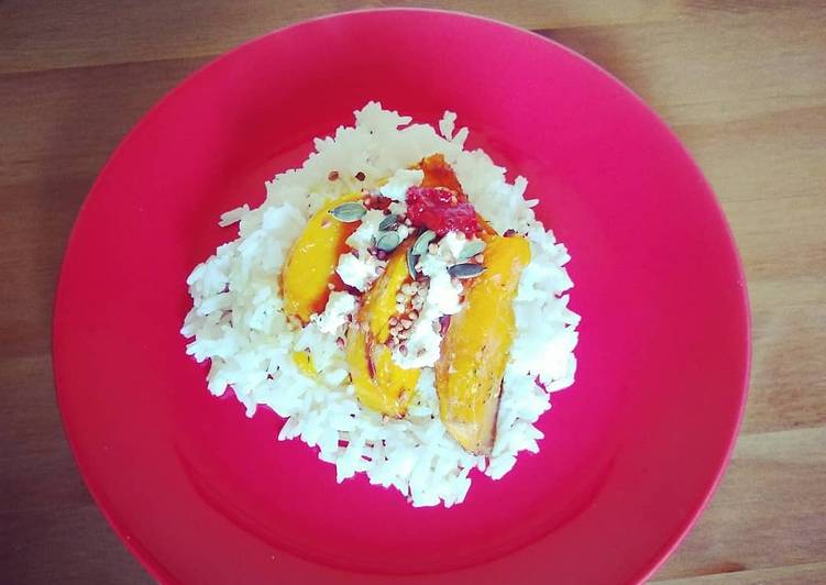 Recette Des Butternut et volaille au four