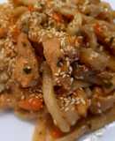 Лапша Удон с овощами и курицей с соусом терияки