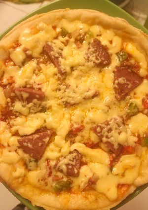 Foto resep Pizza Teflon No Telur Lembut Mudah Mengembang