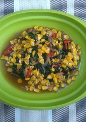 Foto resep Kangkung Jagung Saus Tiram