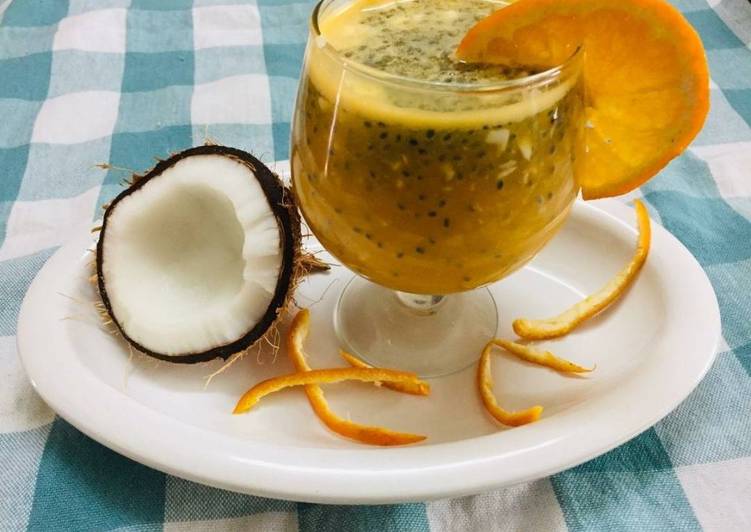 Easiest Way to Prepare Tasteful Orange coconut mocktail