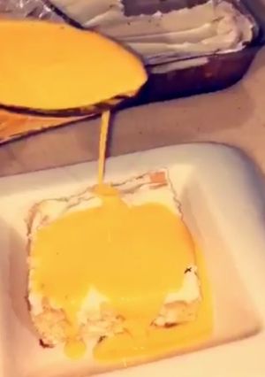 صورة لوصفة كيكة الزعفران 🔥
