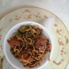 A picture of Maggi manchurian.