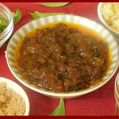 A picture of Ginger tamarind chutney.