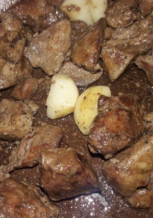 صورة لوصفة السودة (الكبدة المقلية)
